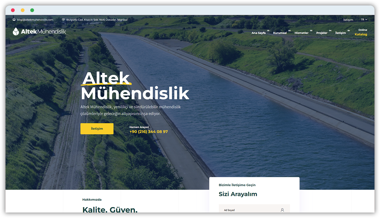 Altek Mühendislik Web Development