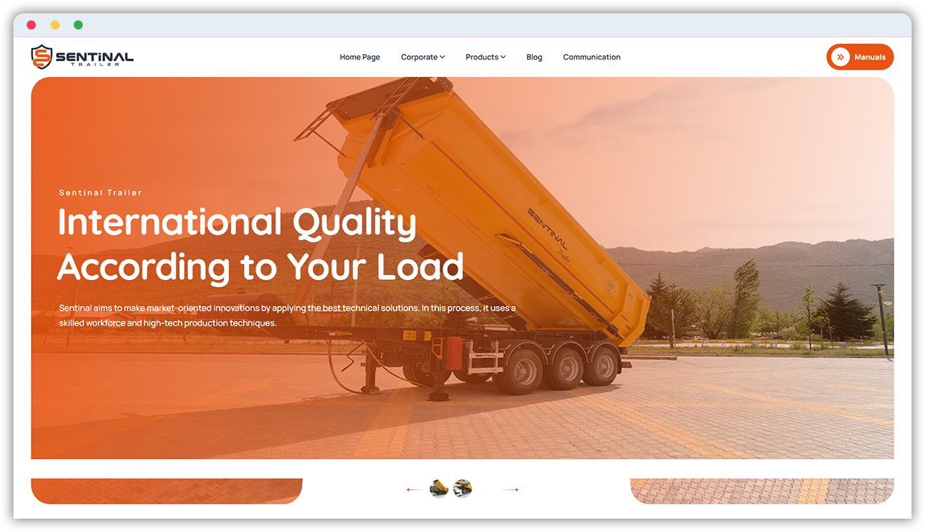 Sentinal Trailer Web Development