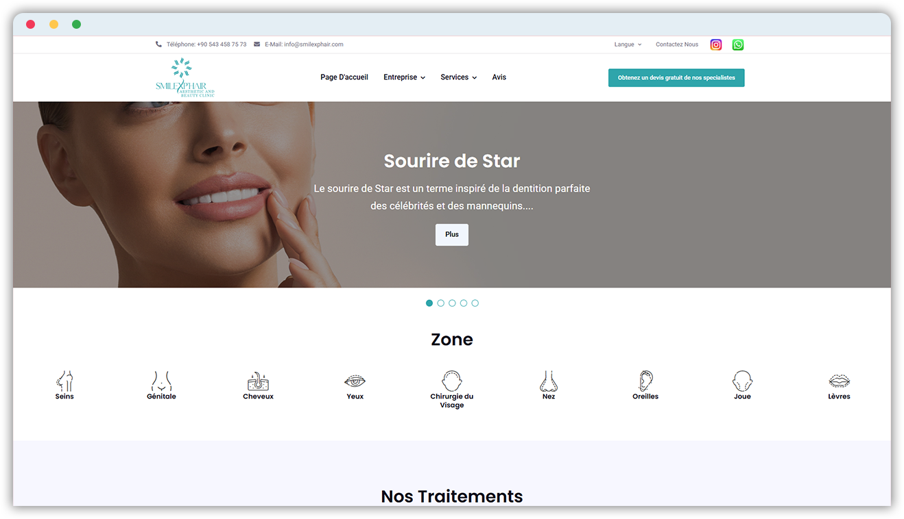 SmilexpHair Web Development